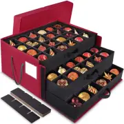 Christmas Ornament Storage Stackable 3 Drawer Organizer Max 72 3 Ball Storage