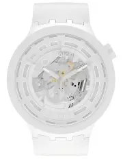 [Swatch] C-White Bioceramic Quartz Watch