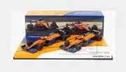 1:43 MINICHAMPS Mclaren F1 Mcl35L M12 #3 2021 Ricciardo + #4 Norris 533210304 Mo