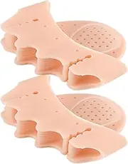 Toe Separator | 2X Silicone Overlapping Toe Separator,Forefoot Half-Size Pad Foot Corrector Cushion for Daily Use Women Men Home Yoga Pedicure Exercise Walking Dancing Running