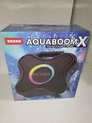 ION AQUABOOM X Floating Bluetooth Rechargeable Speaker ISP174 Black BRAND NEW