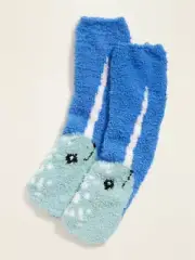 Narwhal Whale Cozy Socks - Old Navy Women's - Fluffy Fuzzy soft - New - Narwal