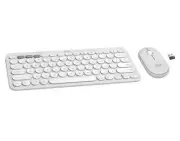 Logitech Pebble 2 Keyboard and Mouse Combo - Tonal White