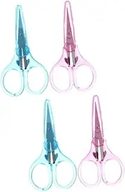 Tofficu 2sets Embroidery Scissors Compact Mini Sewing Supplies Set for Yarn Embroidery Cross-stitch Needlework 2pcs*2