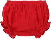 [DQCUTE] Toddler Baby Girls Boys Solid Color Cotton Linen Shorts Summer Bloomers