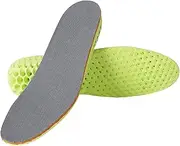 HIAKDOFT 1 Pair Invisible Height Increase Insoles Breathable Shoe Elevator Inserts for Men and Women Lift Comfortable Shock Absorption for Sneakers and Boots Green
