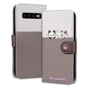 S10 Wallet Case 3 Credit Card Slot ID Card Holder, PU Leather Flip Case with Strap - Pink