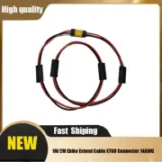 Electric Bicycle Ebike Battery Extend Cable XT60 Male Plug Connector 14AWG 1M 2M