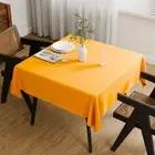 54 x 54 Inch 6Pcs Seamless Gold Square Polyester Tablecloth for Wedding Party...