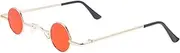 [PACKOVE] Retro Punk Circle Sunglasses for Women Vintage Round Eyewear with Metal Frame Chic Durable Design for Fashion Lovers Idea for Special Occasions