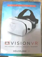 NEW VISION VR 360 DEGREE VIRTUAL REALITY HEADSET FOR iPHONE AND ANDROID DEVICES