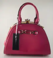 "Pretty in Pink – Glossy Vegan Patent Leather **REDUCED** Slight Ding P102