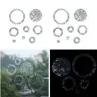 Wall Stickers Circle Window Clings Anti-Collision Save Birds Window Decals
