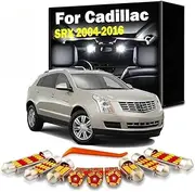 LED Interior Light Kit, For Cadillac SRX 2004-2016 White Car Accessories Reading Map Dome License Lamp