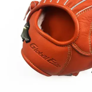 【MIZUNO 美津濃】Global Elite矽膠標約11.5吋棒球手套內野工字檔橘紅色(1AJGR29603 52)