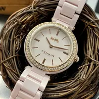 在飛比找樂天市場購物網優惠-點數9%★COACH手錶,編號CH00101,32mm粉色圓