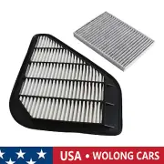 Combo set Engine & Carbon Cabin Air Filter Fits For Chevy Traverse Buick GMC 3.6 (for: Chevrolet)
