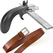 Leather Strap Cutter Set, Leather Band Strap Belt Cutter for Leather Working Handmade Leather Hand Cutting Tool with Aluminium Handle for Leather Craft