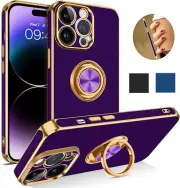 For iPhone 14 13 12 11 Pro Max Phone Case Kickstand Shockproof Heavy Duty Cover