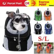 S/L Puppy Mesh Pet Dog Carrier Backpack Front Travel Portable Shoulder Bag