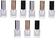 Baluue 9pcs Empty Glass Perfume Bottles Spray Perfume Bottles Essence Containers 5ml