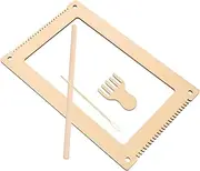 TEHAUX 1 Set Wooden Handcraft Weaving DIY Hand-Knitting Weaving Machine Intellectual Toy