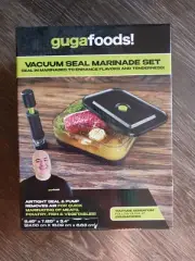Guga Foods Vacuum Seal Marinade Container Set Barbecue & Grilling Marinator NEW