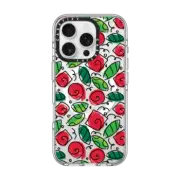 iPhone 16 Pro Clear Case MagSafe Compatible ROSES BY ROMERO BRITTO