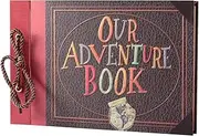 Scrapbook Album, Our Adventure Book Scrapbook, Leather Album, Travel DIY Album Book for Anniversary, Wedding, Valentine's Day Gift, Baby Shower