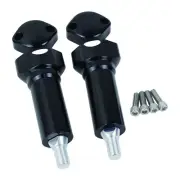 5" Tall Black Handlebar Risers Clamp for Harley Softail Springer 1.0" Handlebar