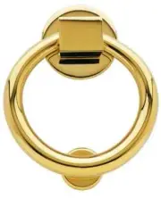 Baldwin 0195033 Ring Door Knocker Vintage Brass Finish