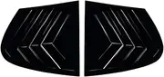 Compatible for BMW 1 Series E87 2005-2011 Car Side Rear Window Louver Paste Body Kit Spoiler Guard Board External Decoration Accessories(Glossy Black)