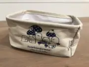 NWOT San-X Sumikko Gurashi Collapsible Natural Canvas Storage Basket Container