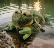 Aurora Gift of Smiles Froggy Plush 8" Green Frog Stuffed Animal Toy #16618