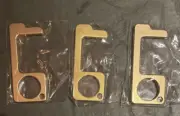 3 Key Door Opener Tools Brass Non Touch Contact Anti-Microbial Germ Hygiene