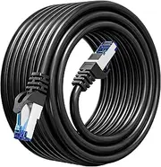 Cat 6 Shielded Ethernet Cable 30ft, 23 AWG Cat 6 Internet Cable Cable, High Speed Cat 6 RJ45 LAN Network Cable for Gaming, Modem