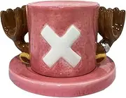 FINDAMAZE One Piece Novelty Coffee Mugs,Chopper's Hat Anime Coffee Cup,Ceramic Coffee Tea Milk Cup, Gifts for Christmas, Birthday, Anniversary(Chopper)