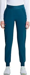[Infinity] Cherokee Women's Scrub Pull-on Scrub Jogger Pants, Mid Rise Bottoms with 4 Pocket with Interior Drawstring IN122A