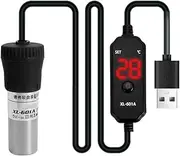 Snblzhef Aquarium Heater Adjustable Submersible Fish Tank Heater 25W Digital Display External Temperature Controller 18-34°C