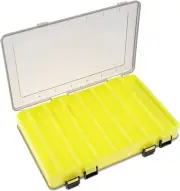 Double Sided 14 Compartments Fishing Tackle Boxes Fishing Lure Box Organizer