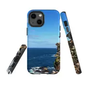 For Apple iPhone 13 mini Case, Armour Back Cover, Ocean Cliffs