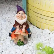 Mushroom Gnome Garden Decor Mushroom Dwarf Figurine Statue Outdoor Ornament Gift