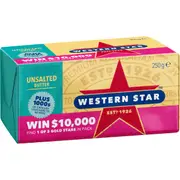 Western Star Unsalted Butter Block 250g