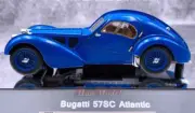 AUTOart 1:43 Bugatti 57sc Blue wheels Alloy Diecast Model Car Ornaments Gifts