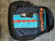 NWT NAVY BLUE HEAD 6 COMPARTMENTS BACK PACK, LAPTOP DEPT. ADJUSTABLE STRAPS