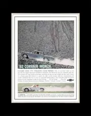 1962 Chevy Corvair Monza and Cuvette - Matted for 11x14 Frame