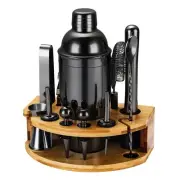 Cocktail Shaker Set Bartender Kit with Stand, 12 Piece Bar Set Drink Mixer Se...