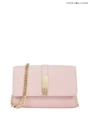 Tommy Hilfiger Pink Heritage Mini Cross-Body Bag With Chain (F57125) | $254