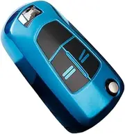 KUNIO Key Case Suitable for Opel Adam Antara Mokka Corsa D Astra H Corsa F Astra J Insignia Vectra C Zafira L778 Protective Case TPU Key Cover Key Case C Blue