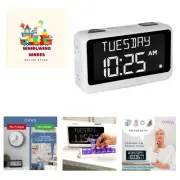 Ex-Large Talking Clock with Custom Alarms - Ideal for Seniors and Dementia Care